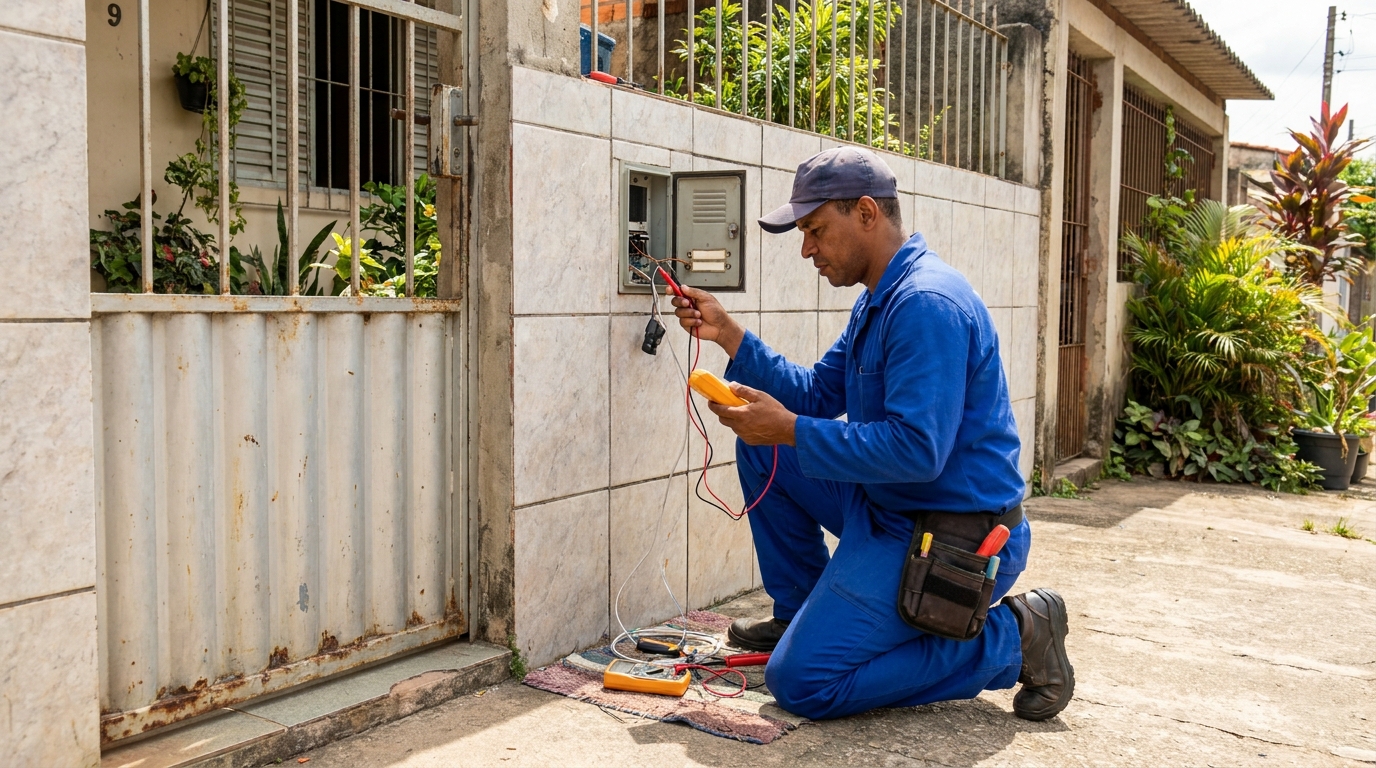 Manutenção de Sistema no Conjunto Residencial Indamar, Botucatu‑SP