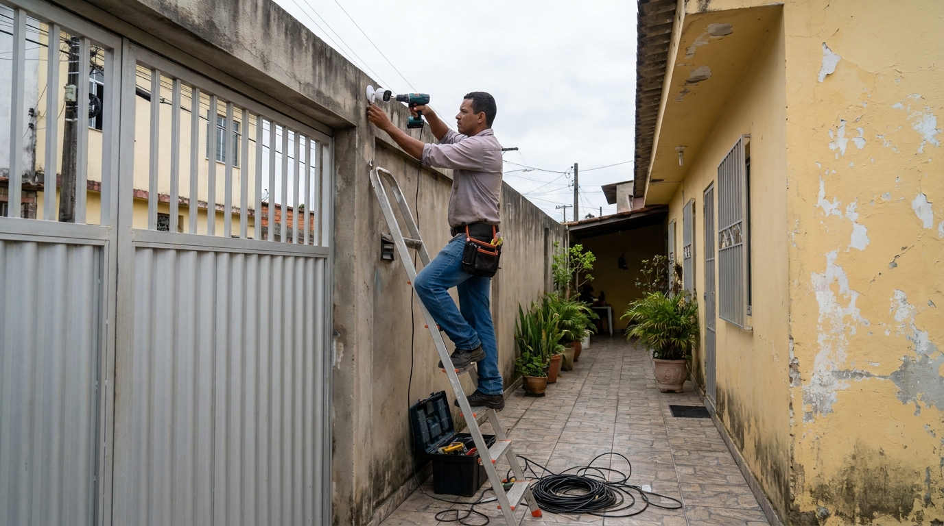 Passagem de Cabeamento no Centro, Botucatu‑SP