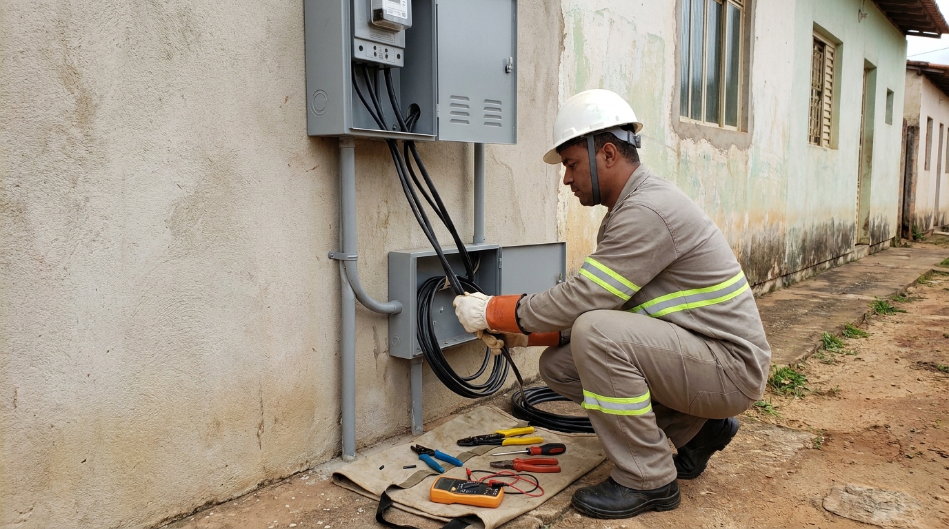 Regularização de Entrada de Energia no Vila Capri, Botucatu‑SP